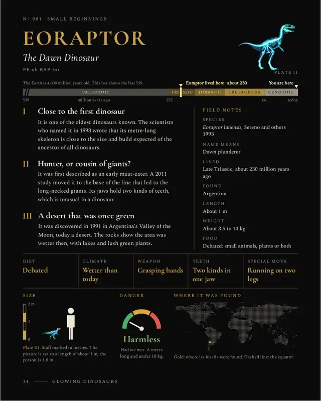 Eoraptor: left page