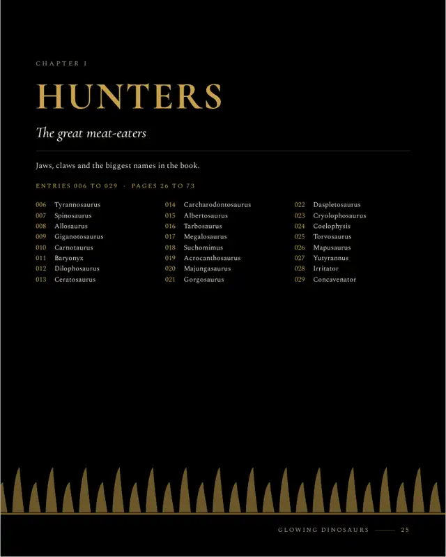 Chapter I opener, Hunters: right page