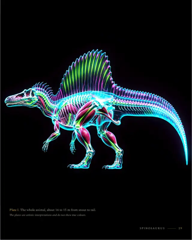 Spinosaurus: right page