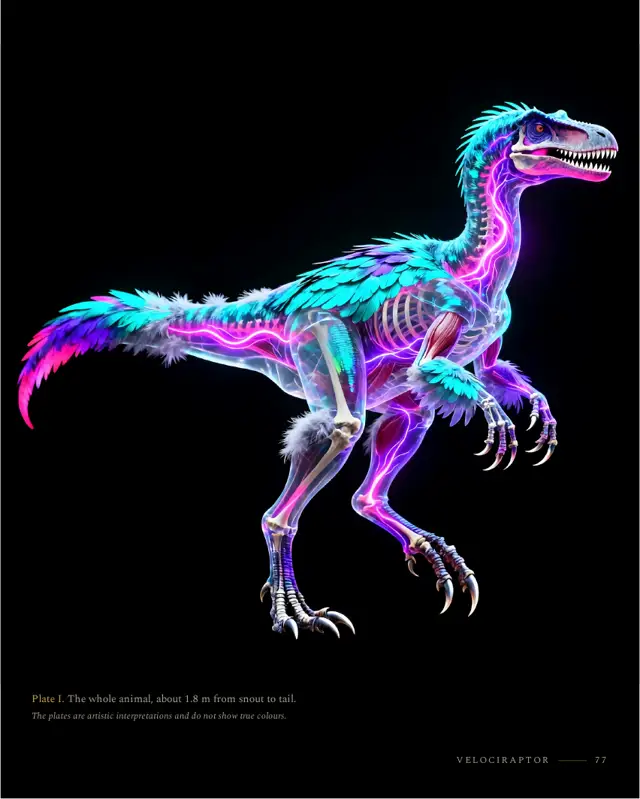 Velociraptor: right page