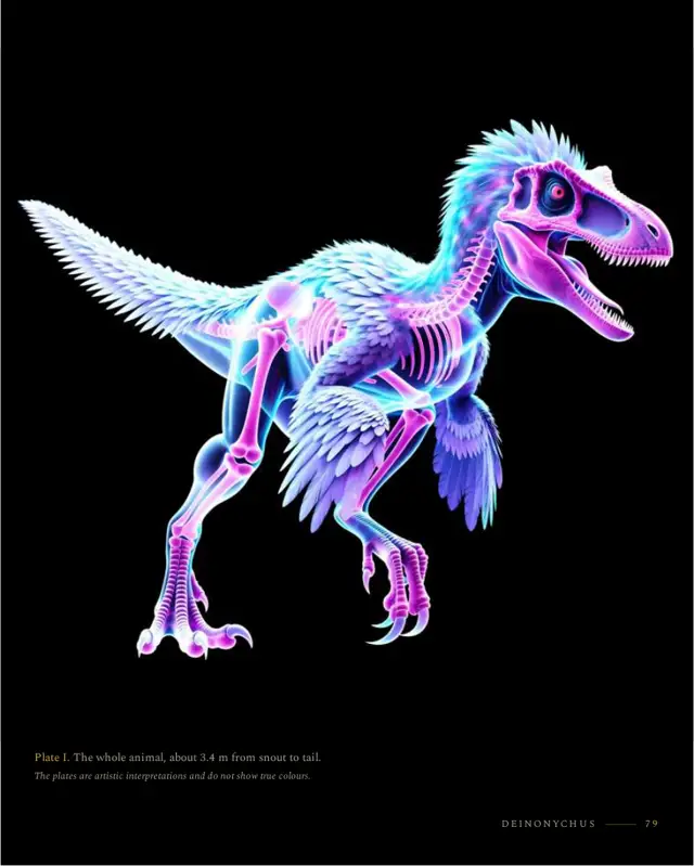 Deinonychus: right page