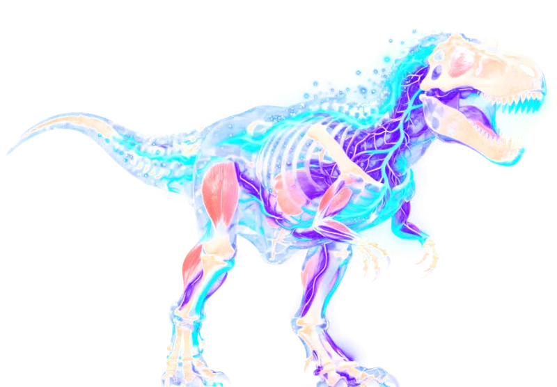 Plate III of Tyrannosaurus: a side view used for the size panel